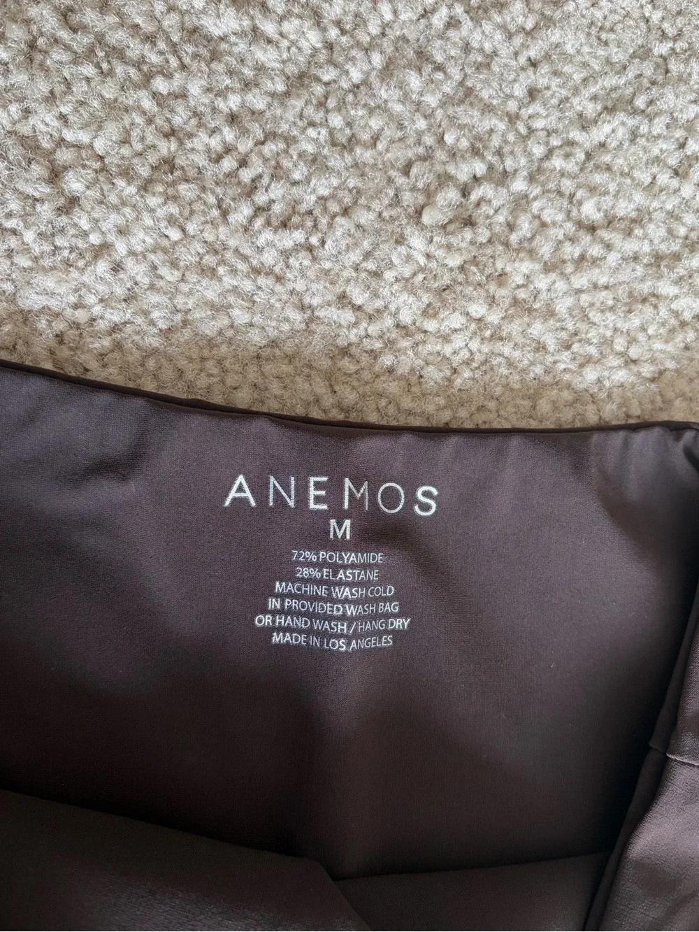 Anemos bathing suit dark brown bikini high-waist bikini bottom size medium